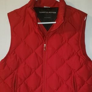 EUC Tommy Hilfiger Red Down Puffer Vest